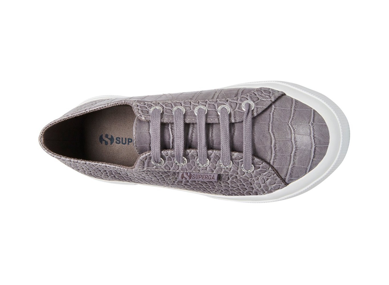 Tenis Feminino Cinzentas - Superga 2750 Syntcrocodilew - VRQWH-4206